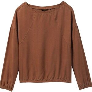 Prana XS Lavender Bay Top Relaxed Terra Washed Rust Women’s Extra Small NWT